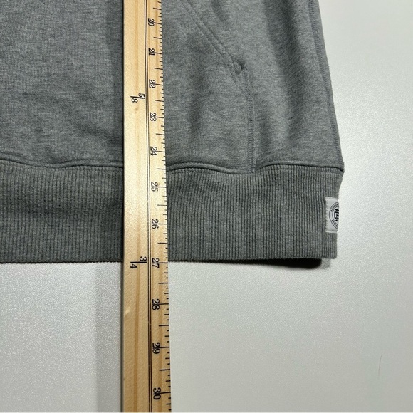 Reigning Champ Men's Midweight Terry Script Logo Hoodie Heather Grey Size Small - Picture 5 of 5
